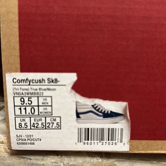 Vans Comfycush sk8 Hi tri tone true blue moon - Picture 8 of 9
